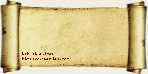 Jagodinka Trifunović vizit kartica